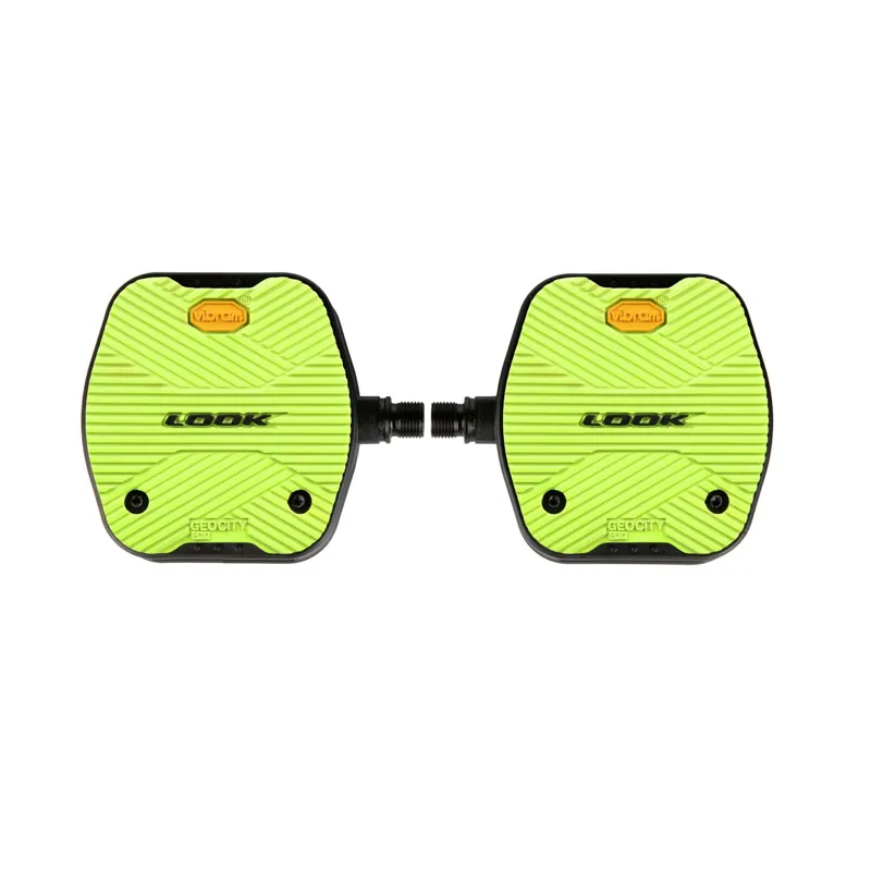 Look Geo City Grip Flat Pedals in Green-1